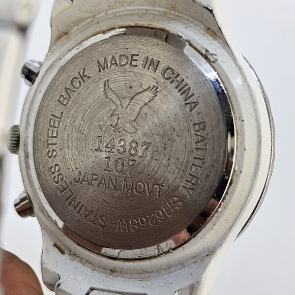 American Eagle Women's Watch 38MM White Dial White Bands 6" New Battery - Picture 6 of 12